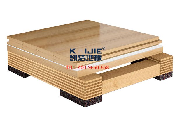 籃球?qū)Ｓ玫匕妪埞墙Y(jié)構(gòu),體育運(yùn)動木地板,龍骨結(jié)構(gòu)地板,凱潔籃球地板