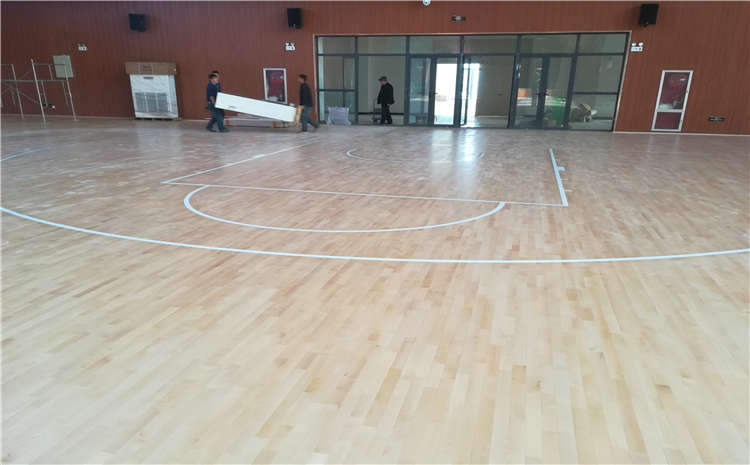 焦作中學(xué)體育館木地板項目案例