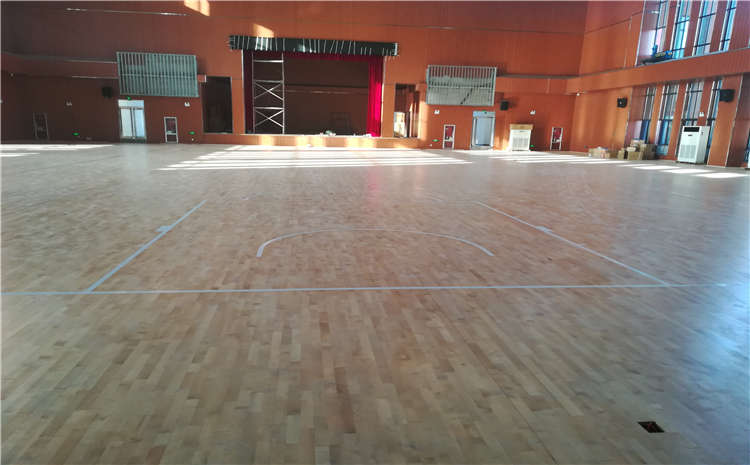 焦作中學(xué)體育館木地板項目案例
